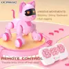 Gato Robot Táctil con Control Remoto para Niños, Robot Perro de Voz para Educación Temprana, Juguete de Programación con Control Remoto para Niños