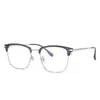 2025 Nuevo Armazón Metálico para Cejas Marco de Lentes para Hombre Se Puede Equipar con Marco Grande Retro Europeo y Americano de Moda Marco Óptico Venta al por Mayor