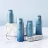 Botella de vacío personalizada 30ml 50ml 100ml 120ml tipo prensa doble capa botella de loción botella para cuidado de la piel de hombre se puede etiquetar