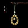 Anillo rosario Bodhi Wenwan, cadena para teléfono móvil, cordón de carbón con garra de gato, colgante para teléfono móvil, pequeño y fresco plato Bodhi, accesorios de juego