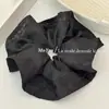 Estilo Coreano Plissado Cor Sólida Anel de Cabelo Intestino Grosso Rabo de Cavalo Alto Corda de Cabelo Corda de Cabeça