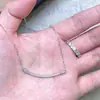 Prata de lei S925, banhado a ouro rosa, cheio de diamantes, colar de rosto sorridente, design de luxo leve para mulheres, de alta qualidade, requintado, corrente de clavícula versátil