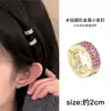 Pinza Metálica Redonda Pequeña para el Cabello, Pinza Lateral Estilo Celebridad con Pedrería Brillante, Pinza para Flequillo, Accesorio para el Cabello para Mujeres