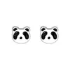 Pendientes de Panda Rojo Estilo Chino para Mujer, Diseño Compacto, Pendientes de Gama Alta, Pendientes de Dibujos Animados Simples y Lindos para Mejores Amigas