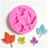 Molde de Silicone Folha de Bordo Folha de Bordo Fondant Chocolate Argila Ultraleve Molde de Decoração Molde de Cozimento DIY