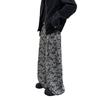 Calças Casuais de Perna Larga Novas de Primavera, Estilo Streetwear Unissex, Moda Jovem e Trendy Calças Casuais Soltas Estampadas