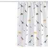 Cortina de Ducha para Baño con Dibujos de Dinosaurios Linda Cortina de Puerta Cortina de Poliéster Engrosada Impermeable Antimoho Cortina de Puerta Cortina Divisoria