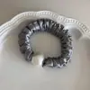Círculo Intestinal de Perla de Alta Textura Combinación Perfecta Alta Elasticidad Clásico Adorno para la Cabeza de Mujer Elegante Elegante Tejido Suave Sin Pelo de Conejo Anillo para el Cabello