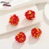 Color 16mm con lentejuelas AB bola de pelo colgante pendientes collar colgante pendientes colgantes hechos a mano diy accesorios material