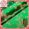 Tecido de cetim brocado de dragão e fênix de alta densidade tecido para almofada de sofá mogno tecido para traje antigo tecido para cheongsam
