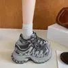 Otoño 2026 Zapatos de Padre con Plataforma Gruesa, Impermeables, de Malla, con Cordones, Estilo Coreano, Versátiles, Cómodos, Transpirables, Zapatos Deportivos para Correr