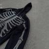 2025 Transfronterizo Nuevo Deporte Callejero Americano Cardigan con Capucha y Sudadera de Calavera con Diamantes Calientes para Hombres y Mujeres Venta al por Mayor