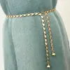 Comercio exterior popular joyería de moda elegante simple cadena de cintura versátil personalidad hip hop con falda cadena corporal de metal para mujeres