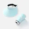 Nuevo sombrero de verano de doble cara de seda de hielo con ala grande, protección solar, protección UV, versátil, de moda, para montar al aire libre.