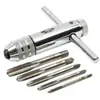 Llave de Carraca Ajustable Transfronteriza para Machos M3-M8, M5-M12 Tipo T Extensible Herramienta de Roscado