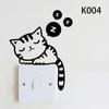 (Neutral) pegatina de pared removible de animal de dibujos animados pegatina de interruptor 69973 estilo de atributo plus->