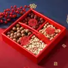 Nacimiento Prematuro de un Niño, Combinación de Frutas Secas, Decoración de Cama de Boda, Plato de Fruta Moldeado, Artículos para Compromiso, Caja de Frutas Secas de Cuatro Compartimentos