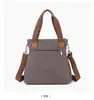 Bolsa de Lona Grande Capacidade Transfronteiriça para Mulheres Bolsa Transversal Casual Moda Estilo Coreano Bolsa Tote Bolsa de Mão Simples Bolsa Nova