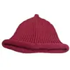 Nuevo Sombrero de Pescador Tejido para Mujer, Estilo Coreano Otoño e Invierno Hecho a Mano para Mostrar el Rostro Sombrero de Cubeta Pequeño, Protección para los Oídos para Ciclismo y Sombrero de Cubeta Tejido a Prueba de Frío