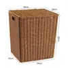 Cesta de Lavandería Estilo Nórdico con Tapa, Contenedor Grande para Ropa Sucia para Baño, Cesto de Lavandería por Wan Hongzhi