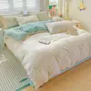 Juego de ropa de cama de tres piezas, juego de sábanas de algodón lavado para regalo, funda de edredón, juego de sábanas de cuatro piezas, fabricante mayorista de dropshipping