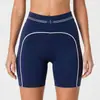 Shorts de Yoga Transfronteiriços Novos de Cintura Alta, Shorts Esportivos Casuais Levanta Bumbum Cor de Pêssego, Shorts para Corrida ao Ar Livre e Fitness