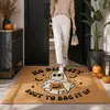Felpudo de suelo tipo palmera de coco transfronterizo, felpudo de entrada estilo japonés y americano, impreso a color y bordado, rascador de suciedad exterior, alfombrilla antideslizante