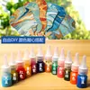 Kit de materiales de pigmento para pintura para manualidades infantiles, laca ecológica, manualidad de pintura, pigmento especial para abanicos redondos en blanco y abanicos pintados