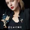Broche Elegante de Borboleta de Alta Qualidade Dongdaemun Pin Feminino de Alta Qualidade 2024 Nova Moda Acessórios de Corsage de Design Nicho