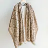 Chal de jacquard para mujer, bufanda de viaje versátil, bufanda larga multifuncional para protección solar y habitaciones con aire acondicionado, nuevo pañuelo de seda transfronterizo de comercio exterior