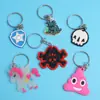 Llavero Creativo de Goma Suave de PVC con Dibujos Animados Colgante Personalizado Muñeca Estéreo Llavero Lindo Elegante Regalo Personalización