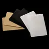 Vendas Diretas de Fábrica Atacado Aço Inoxidável Cartões de Visita em Branco para Gravação DIY Cartões de Visita Escovado Galvanizado Ouro Preto