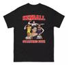 Camiseta masculina de algodão estilo retrô americano Ken bean estrela manga curta top masculino e feminino