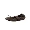 Sapatos Mary Jane Enrolados de Ovo Super Macios por Dentro e por Fora, Todo em Pele de Cordeiro, Outono 2026, Salto Baixo, Bico Redondo, Laço, Couro Genuíno, Sola Macia, Sapatos Individuais para Mulheres