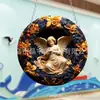 Decoración de Jardín Plana Acrílica Transfronteriza Atrapasoles Pavo Real Hombre de Jengibre Navidad Día de Todos los Santos Regalo Colgante de Jardín