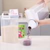 Contenedor de Plástico Sellado Estilo Japonés, Cubo para Almacenar Arroz, Caja de Almacenamiento a Prueba de Humedad y Insectos, Frasco de Almacenamiento de Granos para Cocina, Comida para Gatos, Comida para Perros