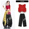 Traje de actuación de jazz para niños, top sin mangas moderno y genial para niños, disfraz de jazz de moda y elegante para niñas