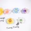 Flor de Cerezo de Lirio Flor de Cinco Pétalos Resina Pegamento Cremoso Accesorios DIY Adornos de Dibujos Animados Pasador para el Cabello Hecho a Mano Pegatinas