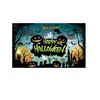 Tecido de fundo para Halloween com estampa de mão vermelho-sangue, Tecido para pendurar banner de Halloween, Suprimentos de decoração para festa de terror, Tecido de fundo para foto