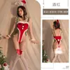 Lingerie Sexy Menina Coelho de Natal Body de Veludo Dourado Conjunto de Uniforme Cosplay Dropshipping 2052