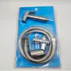 Extensión de grifo pistola rociadora de acero inoxidable pistola de agua para limpieza a alta presión boquilla potenciadora de baño compañero de inodoro bidé