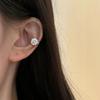 Clip de Oreja de Circonita Flash para Mujer, Diario, Niche, Combinable, Elegante, Joyería de Lujo Ligero de Alta Gama