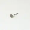 Fabricantes acero inoxidable DIY aretes hechos a mano accesorios colgantes aguja plana aguja de arete aretes planos fondo plano joyería al por mayor