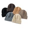 Gorro de cachemira para hombre y mujer otoño e invierno engrosado versátil tejido gorro de cachemira gorro de punta gorro de pila protección para los oídos gorro para el frío