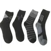 Meias de outono e inverno grossas de terry completo de cano médio para homens e mulheres, cintura média, meias casuais para meia-idade, estoque, cores mistas, meias de toalha