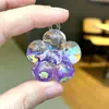 Chaveiro Pingente Garrafa de Areia Líquida Infundida com Óleo Acrílico Girassol Acessório DIY Pingente Ornamento de Chaveiro da Moda