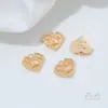 Chapado en Cobre Oro de 14K Incrustado con Circonita Campana de Gorro Navideño Alce Copo de Nieve Colgante Hecho a Mano DIY Collar de Mano Accesorios de Joyería