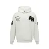Sudadera con capucha bordada con parche de letras de Otoño Americano Areswings para hombre, Tops nuevos holgados y versátiles de Otoño e Invierno