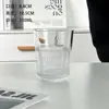 Estilo Ins Copo de Café Americano Gelado Copo para Latte Copo de Coquetel Japonês de Cristal Ultra-Fino Copo de Vidro Simples Copo para Bebidas Mistas
