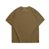 Ropa de hombre transfronteriza comercio exterior camiseta de manga corta gofrada 220g para hombre, camisa de manga media raglán texturizada estilo japonés, en stock al por mayor